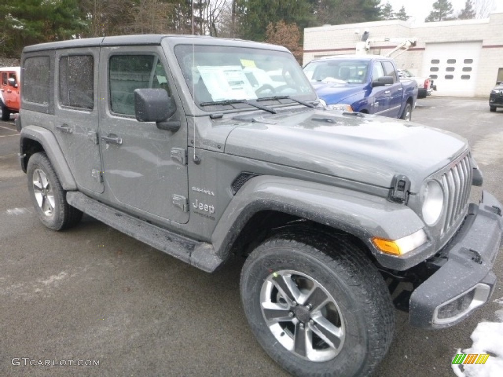 2019 Wrangler Unlimited Sahara 4x4 - Sting-Gray / Black photo #7