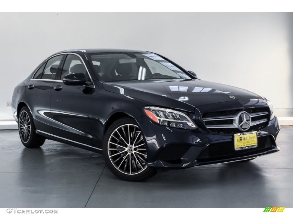 2019 C 300 Sedan - Lunar Blue Metallic / Magma Grey/Black photo #12