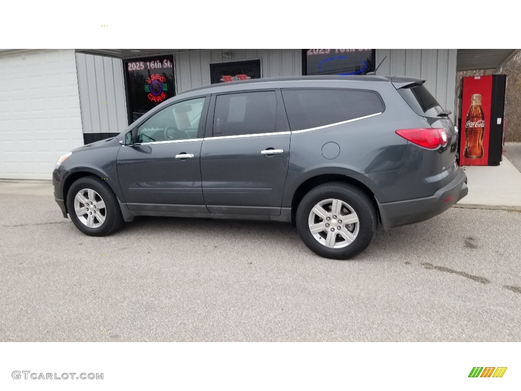 2012 Traverse LT AWD - Cyber Gray Metallic / Dark Gray/Light Gray photo #3