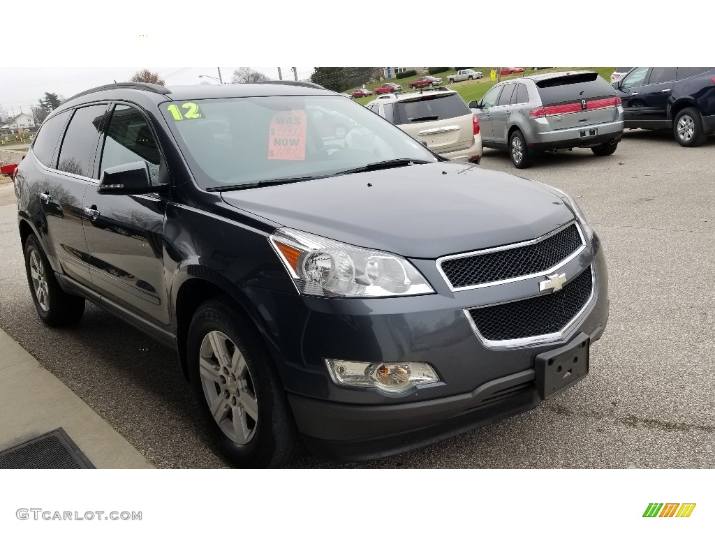 2012 Traverse LT AWD - Cyber Gray Metallic / Dark Gray/Light Gray photo #6