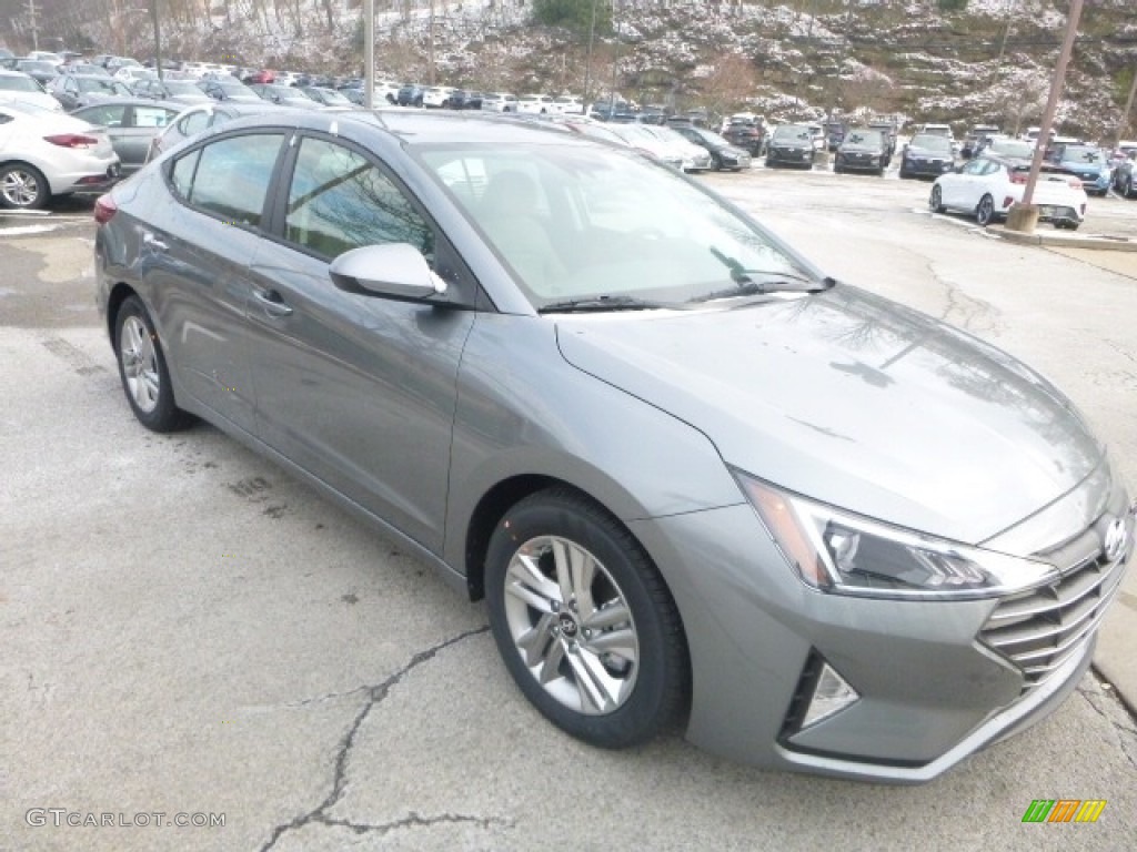 2019 Elantra SEL - Machine Gray / Gray photo #3