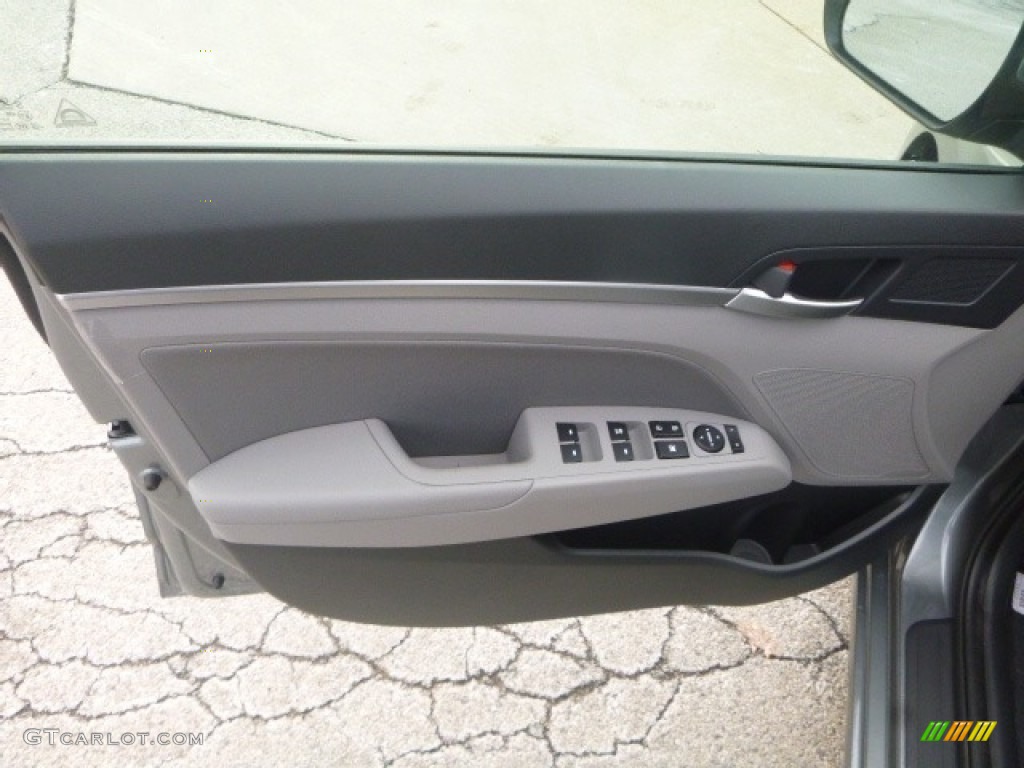 2019 Elantra SEL - Machine Gray / Gray photo #10