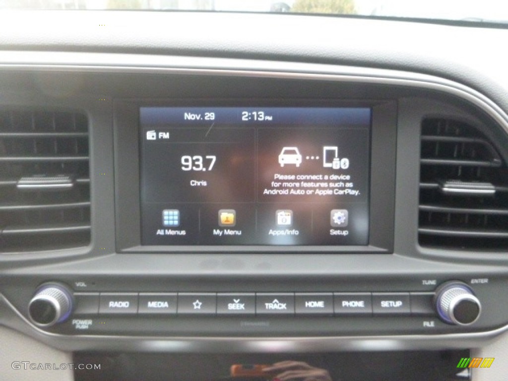 2019 Elantra SEL - Machine Gray / Gray photo #13