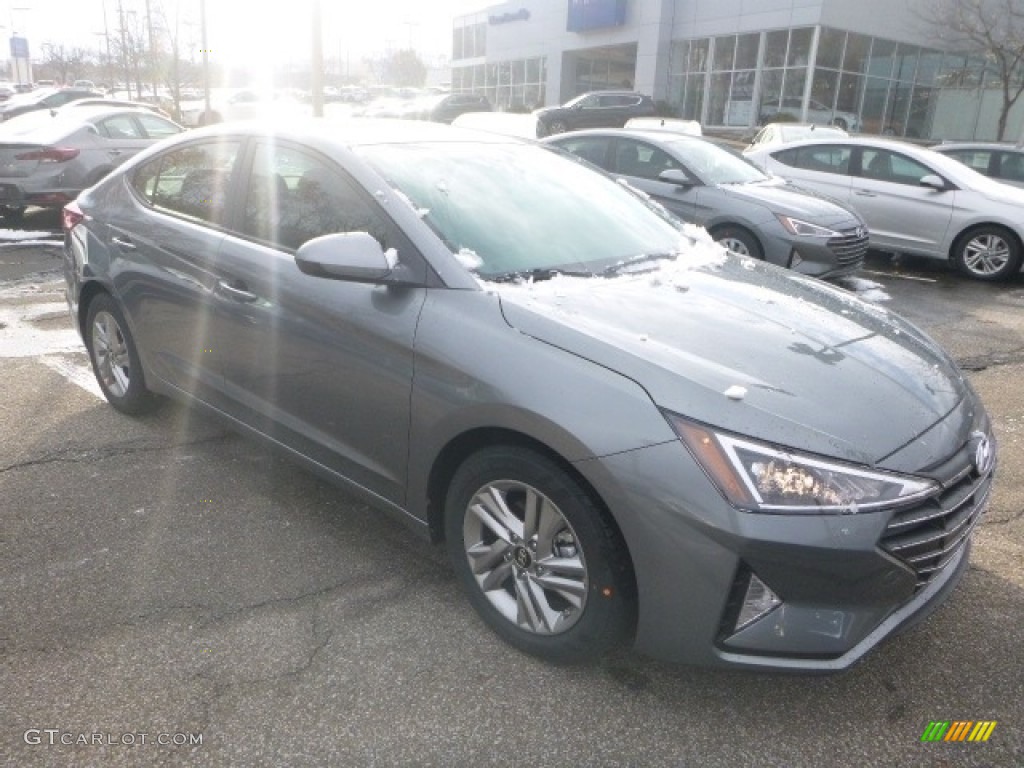2019 Elantra SEL - Machine Gray / Black photo #3