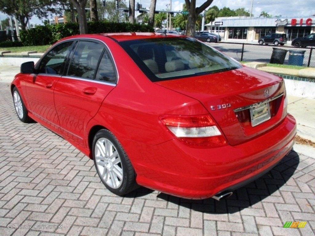 2009 C 300 Luxury - Mars Red / Almond/Mocha photo #5