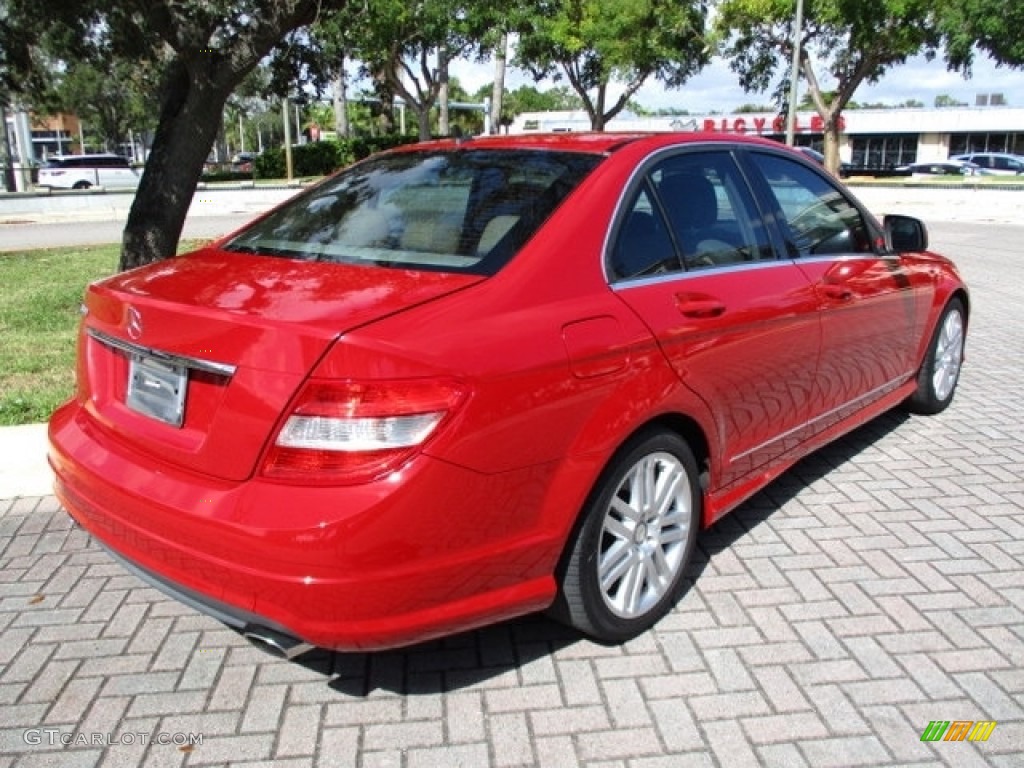 2009 C 300 Luxury - Mars Red / Almond/Mocha photo #9