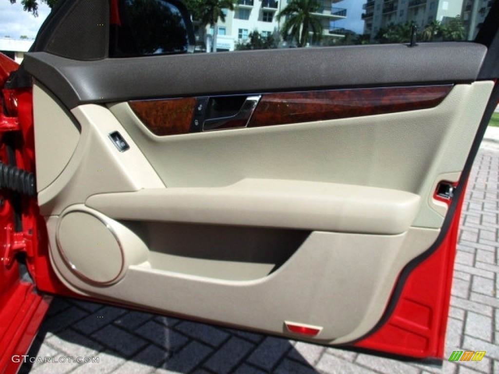 2009 C 300 Luxury - Mars Red / Almond/Mocha photo #39