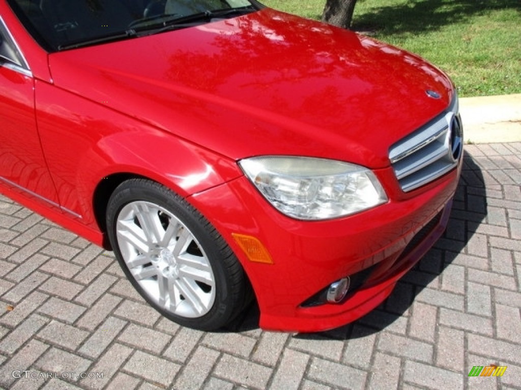 2009 C 300 Luxury - Mars Red / Almond/Mocha photo #42