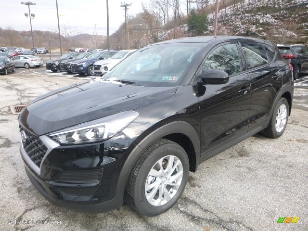 Black Noir Pearl 2019 Hyundai Tucson SE AWD Exterior Photo #130663543