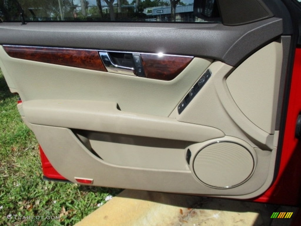 2009 C 300 Luxury - Mars Red / Almond/Mocha photo #54