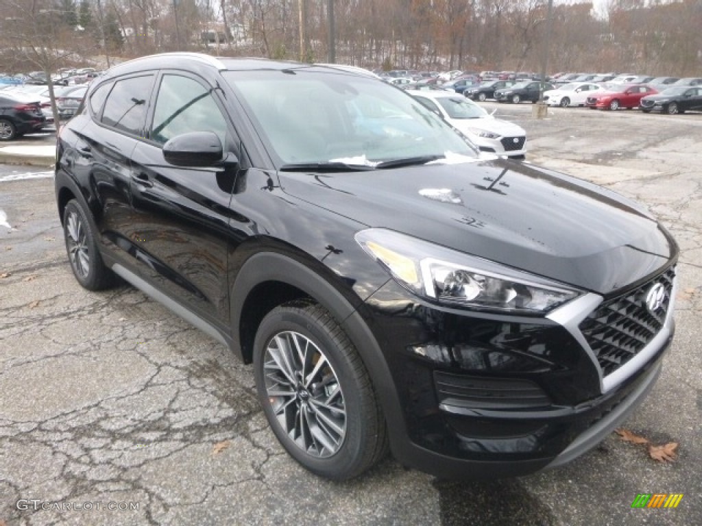 Black Noir Pearl 2019 Hyundai Tucson SEL AWD Exterior Photo #130663784