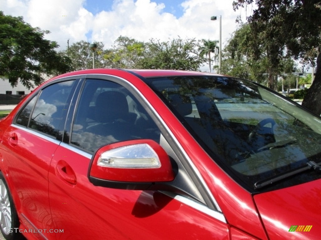 2009 C 300 Luxury - Mars Red / Almond/Mocha photo #63