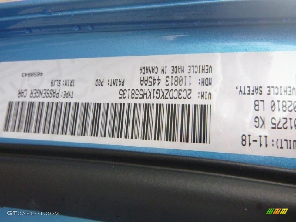 2019 Challenger GT AWD - B5 Blue Pearl / Black photo #16