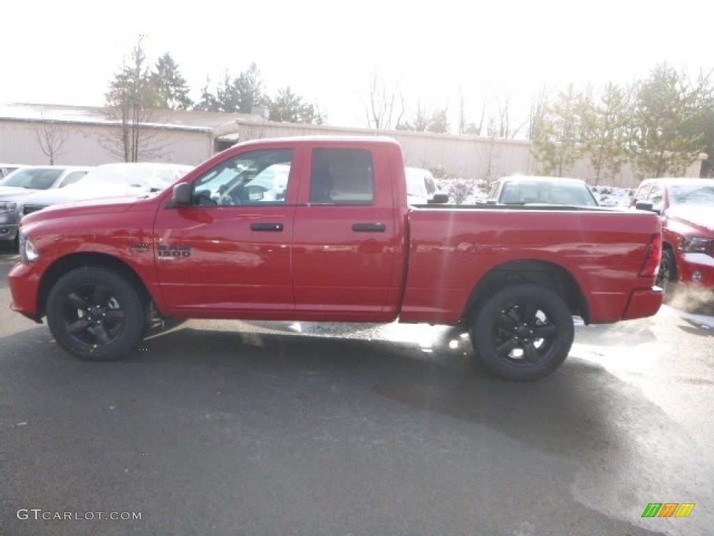 2019 1500 Classic Express Quad Cab 4x4 - Flame Red / Black/Diesel Gray photo #3