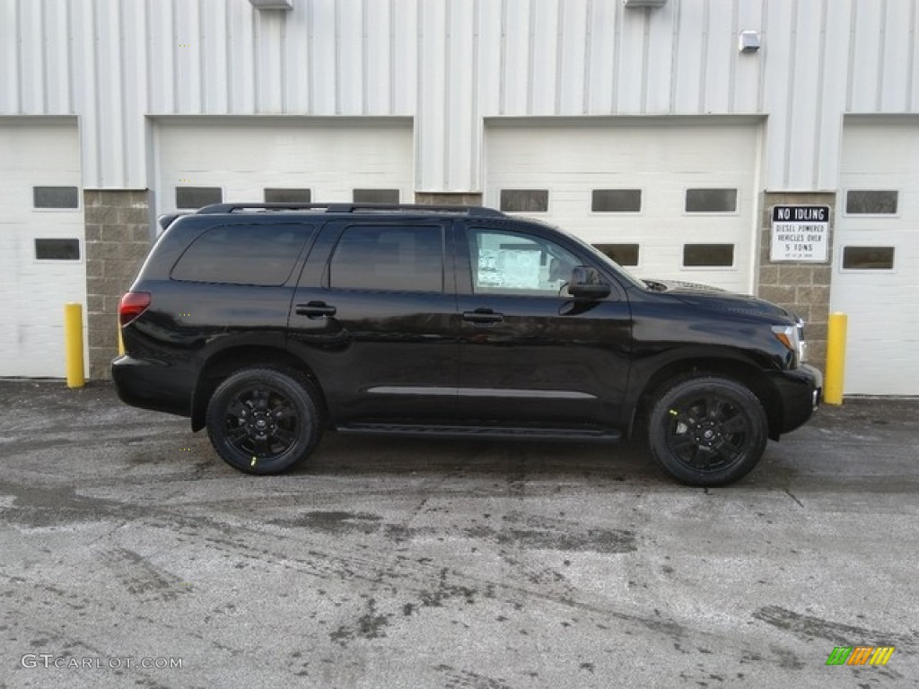 Midnight Black Metallic 2019 Toyota Sequoia TRD Sport 4x4 Exterior Photo #130668737
