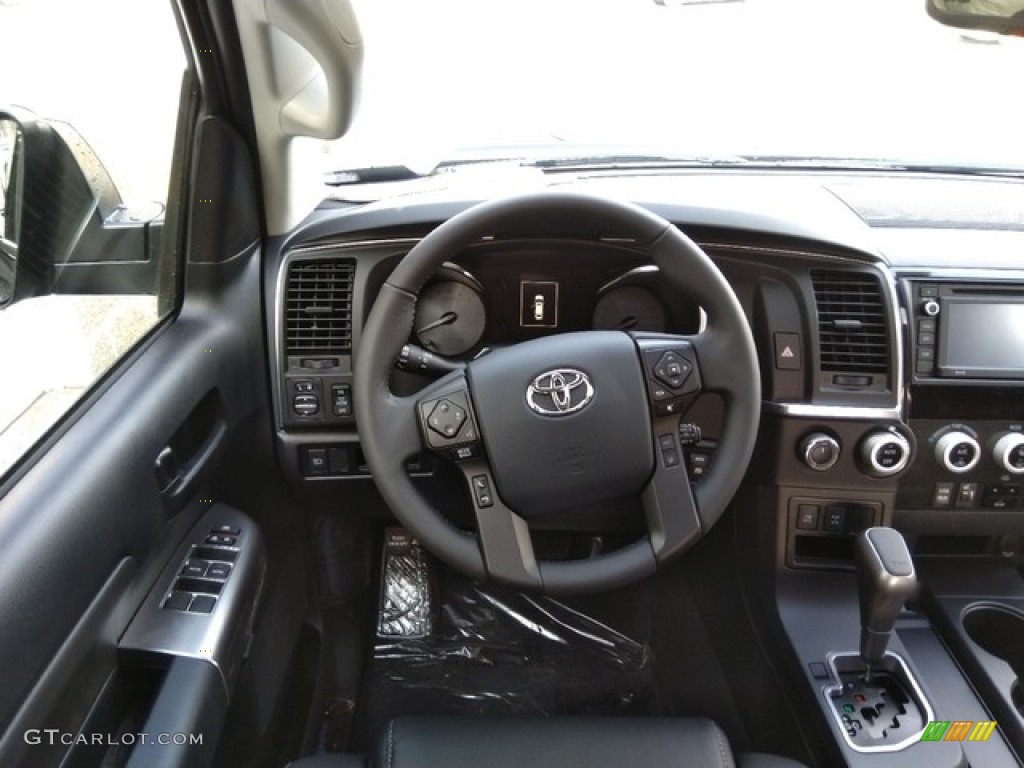 2019 Toyota Sequoia TRD Sport 4x4 Black Steering Wheel Photo #130668911