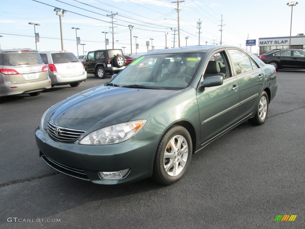 2006 Camry XLE V6 - Aspen Green Pearl / Stone Gray photo #2
