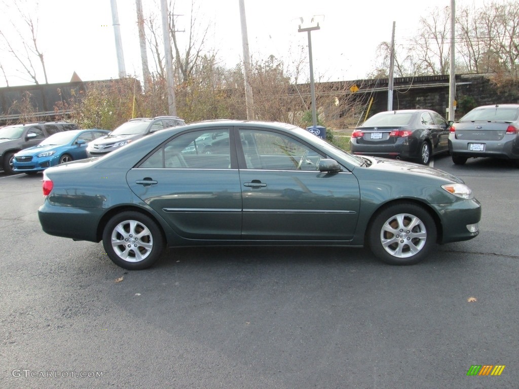 2006 Camry XLE V6 - Aspen Green Pearl / Stone Gray photo #5