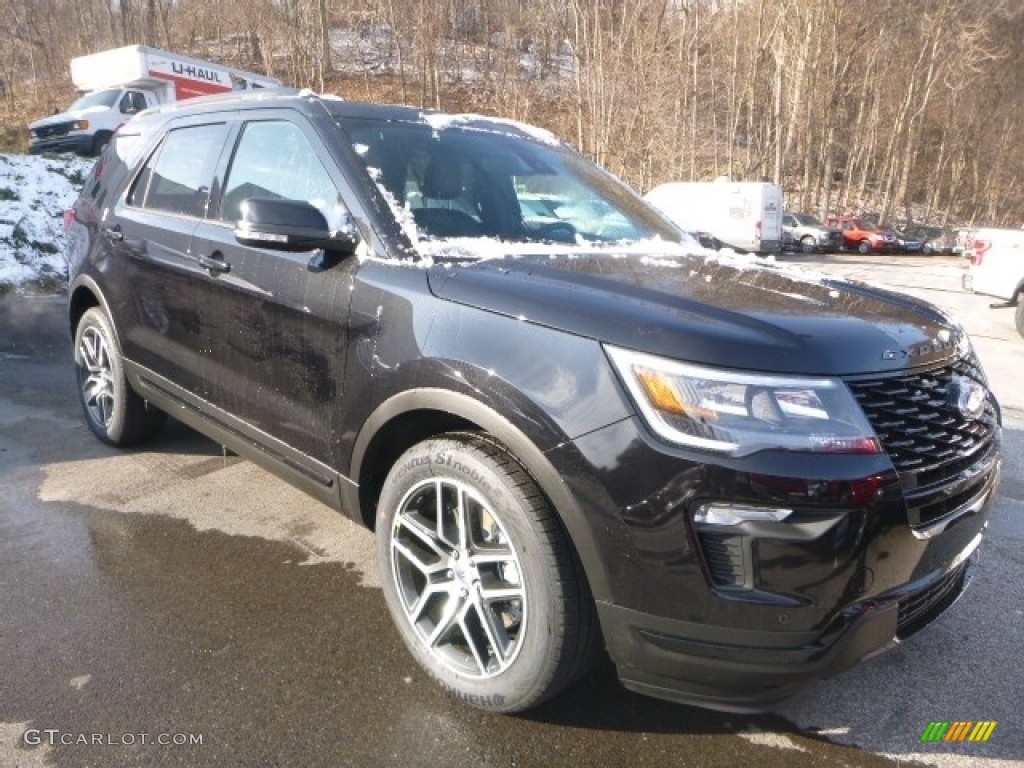 2019 Explorer Sport 4WD - Agate Black / Medium Black photo #3