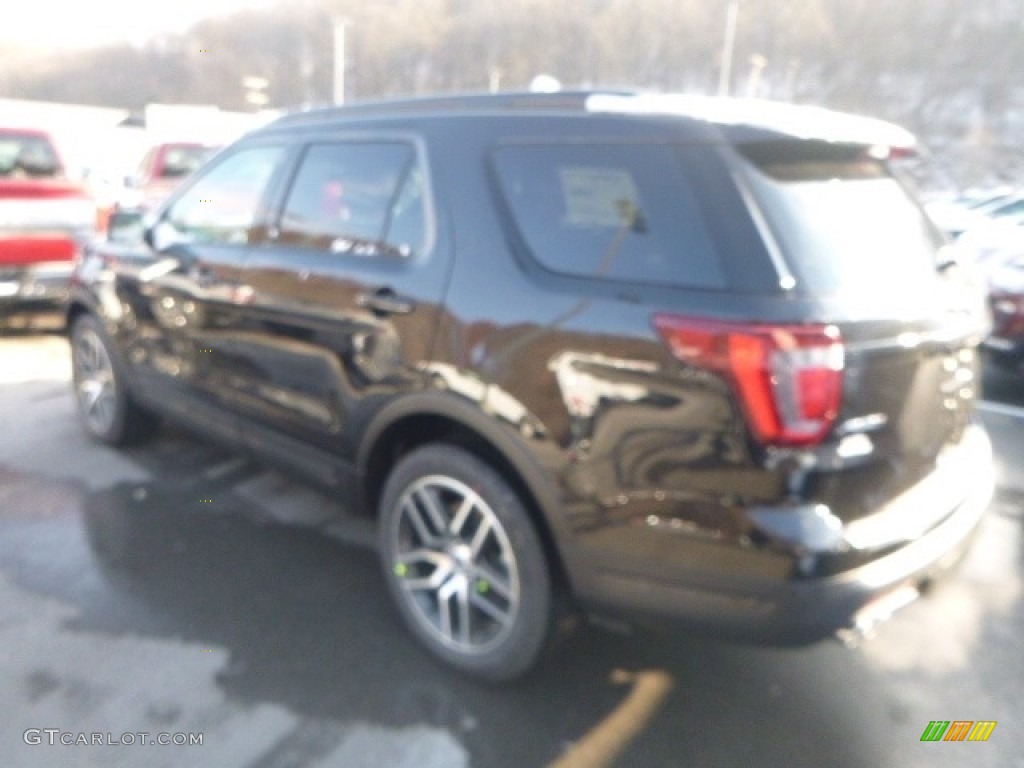 2019 Explorer Sport 4WD - Agate Black / Medium Black photo #4