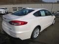 2019 White Platinum Ford Fusion Hybrid SE  photo #2