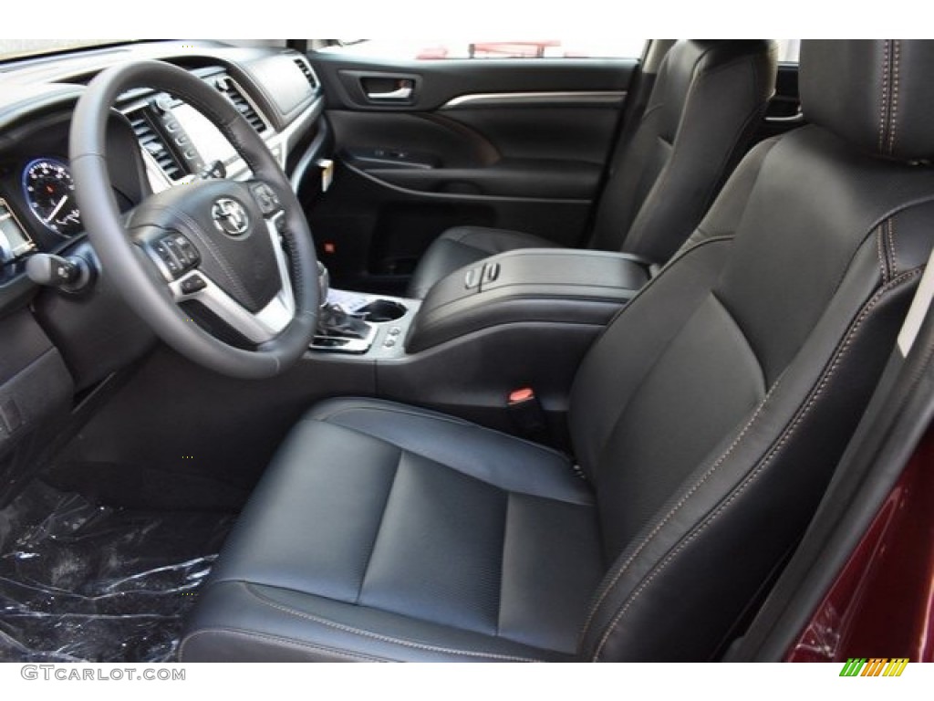 Black Interior 2019 Toyota Highlander Hybrid Limited AWD Photo #130675901