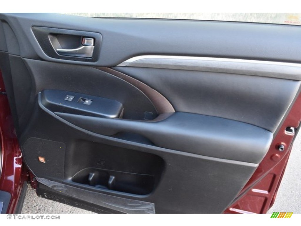 2019 Toyota Highlander Hybrid Limited AWD Black Door Panel Photo #130676258