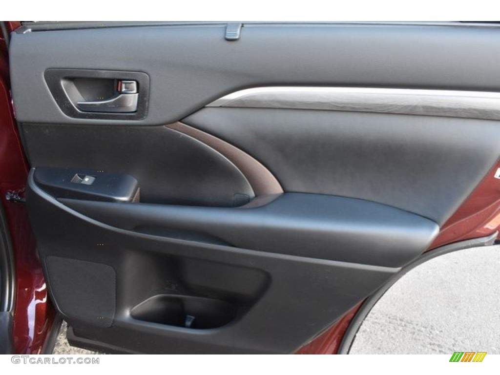 2019 Toyota Highlander Hybrid Limited AWD Black Door Panel Photo #130676267