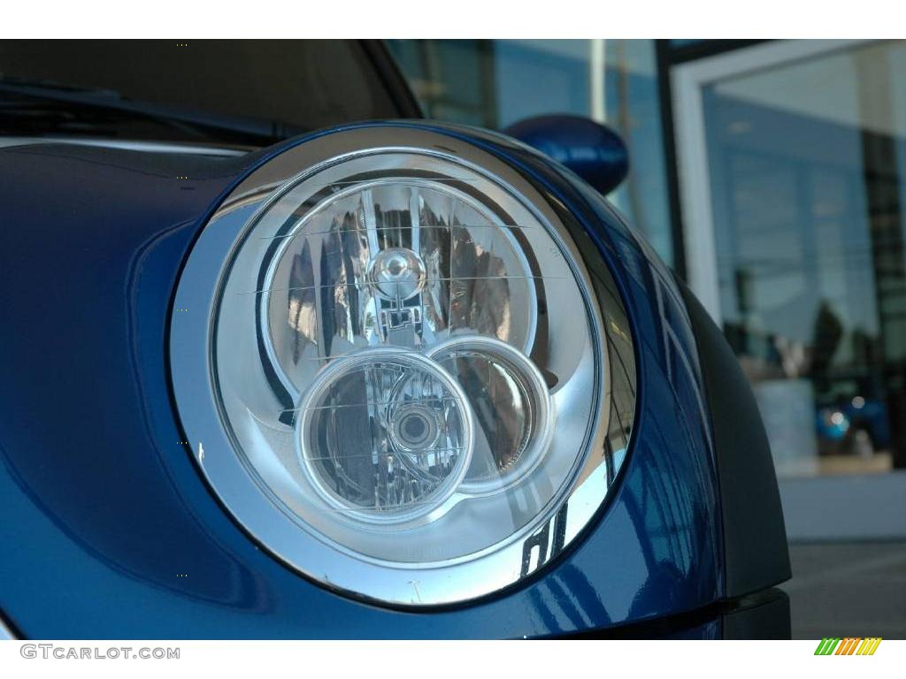 2006 Cooper S Convertible - Hyper Blue Metallic / Dark Blue Leather photo #10