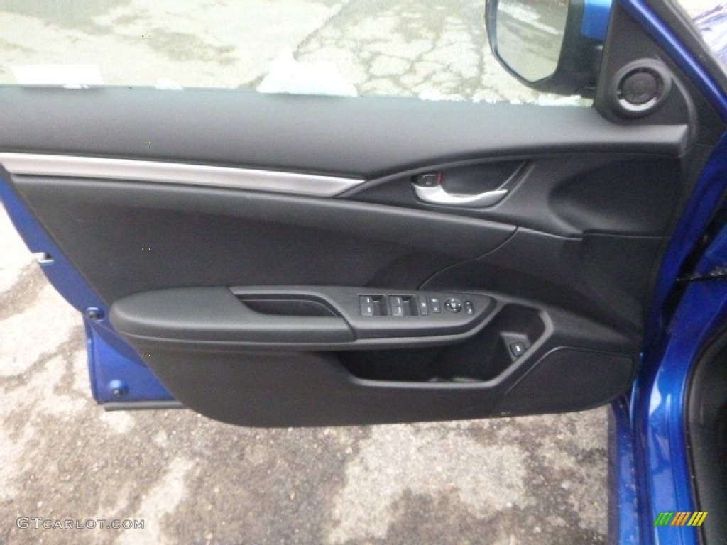 2019 Civic Sport Sedan - Agean Blue Metallic / Black photo #12