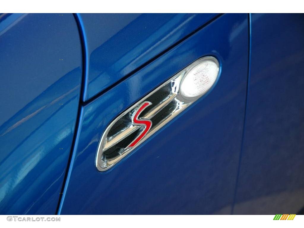 2006 Cooper S Convertible - Hyper Blue Metallic / Dark Blue Leather photo #11