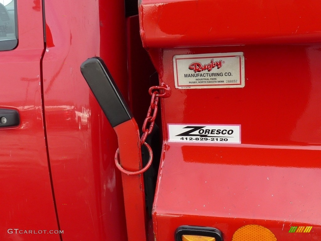 2011 Sierra 3500HD Work Truck Regular Cab Chassis Dump Truck - Fire Red / Dark Titanium photo #7