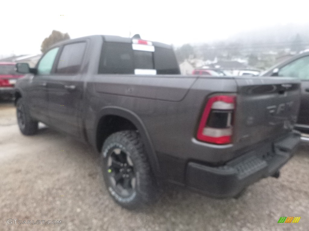 2019 1500 Rebel Crew Cab 4x4 - Granite Crystal Metallic / Black/Red photo #4