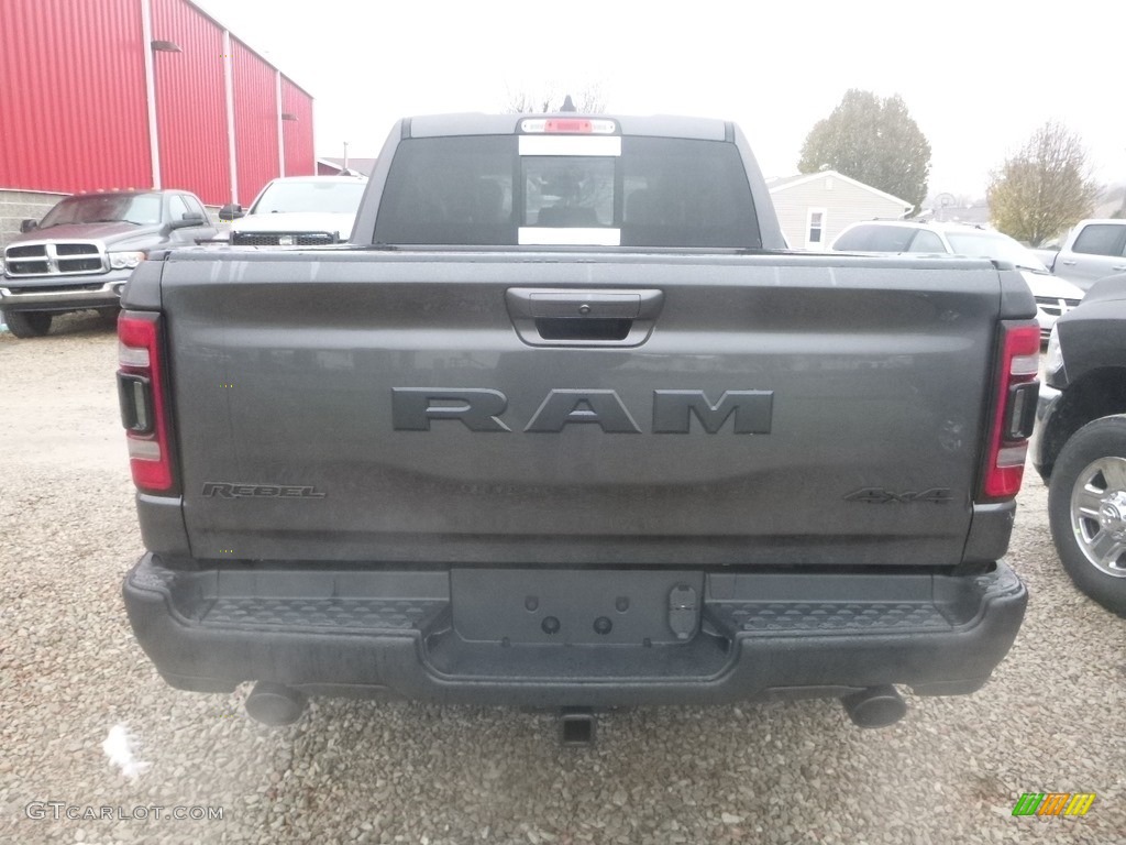 2019 1500 Rebel Crew Cab 4x4 - Granite Crystal Metallic / Black/Red photo #5