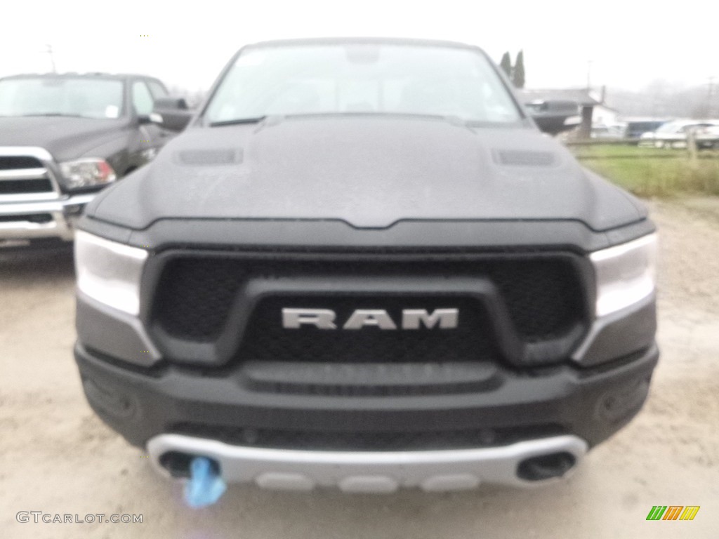 2019 1500 Rebel Crew Cab 4x4 - Granite Crystal Metallic / Black/Red photo #8