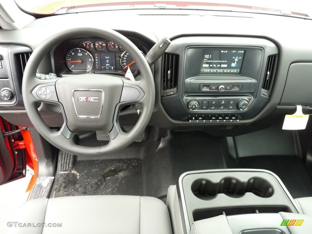 2019 GMC Sierra 3500HD Regular Cab Utility Truck Dark Ash/Jet Black Dashboard Photo #130685692