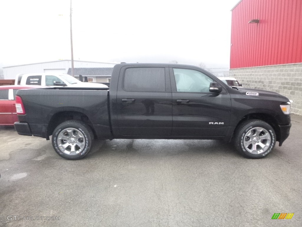 2019 1500 Big Horn Crew Cab 4x4 - Diamond Black Crystal Pearl / Black photo #6