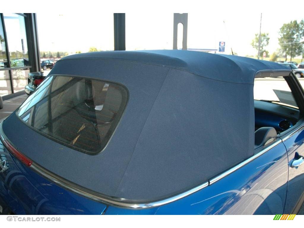 2006 Cooper S Convertible - Hyper Blue Metallic / Dark Blue Leather photo #21