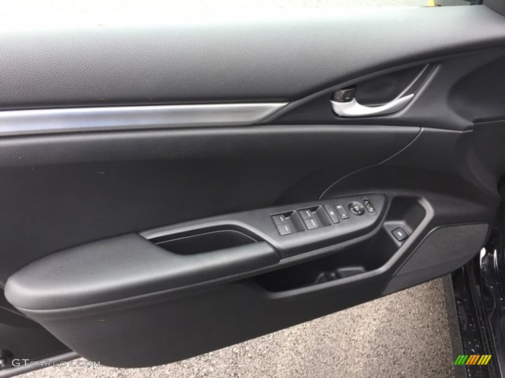 2019 Honda Civic Sport Sedan Black Door Panel Photo #130686943
