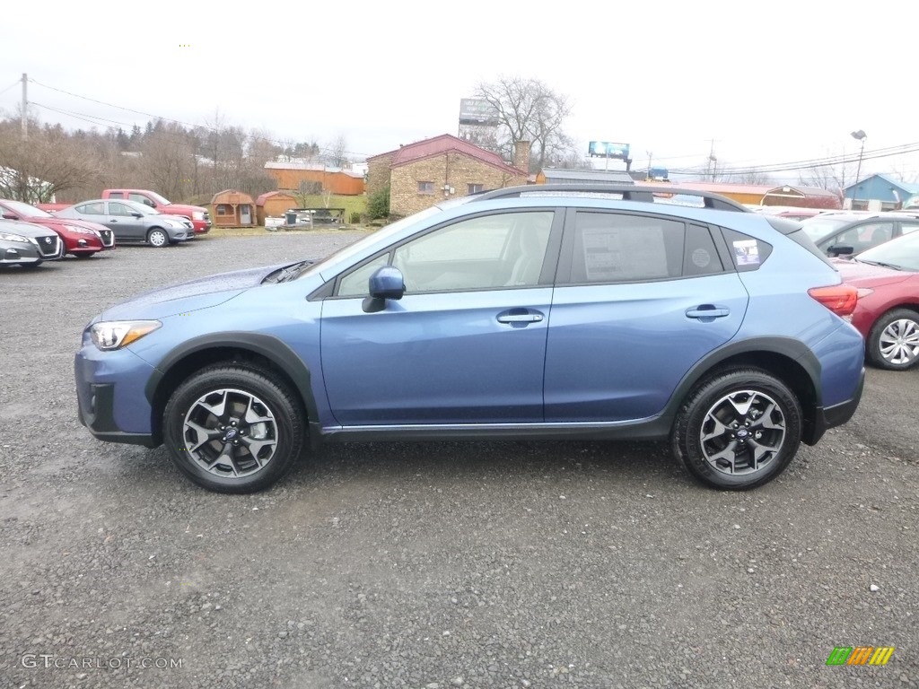 2019 Crosstrek 2.0i Premium - Quartz Blue Pearl / Gray photo #7