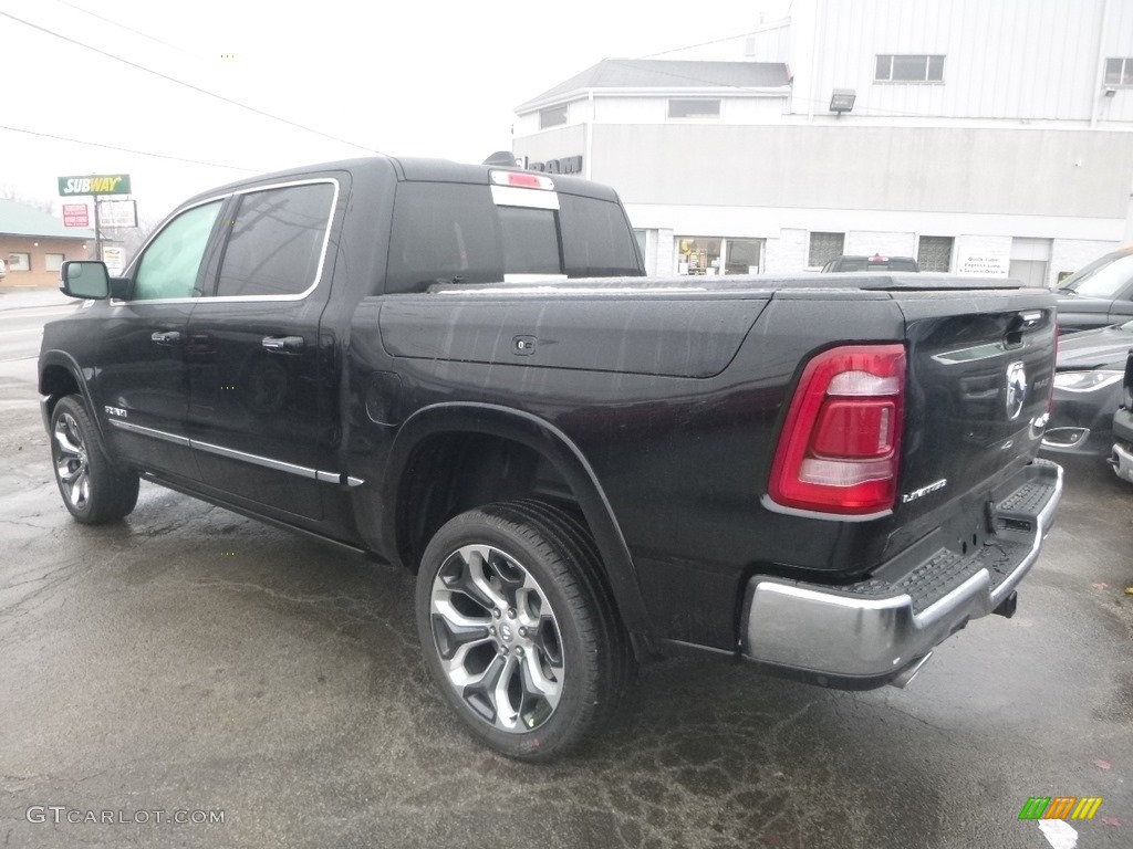 2019 1500 Limited Crew Cab 4x4 - Diamond Black Crystal Pearl / Black photo #4