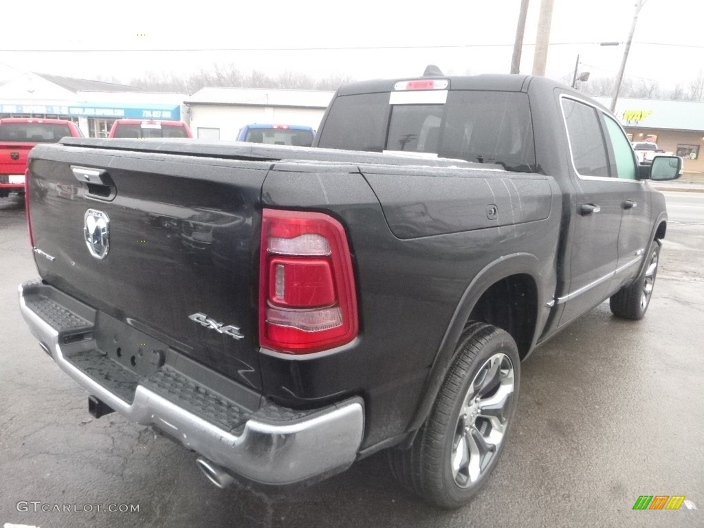 2019 1500 Limited Crew Cab 4x4 - Diamond Black Crystal Pearl / Black photo #6