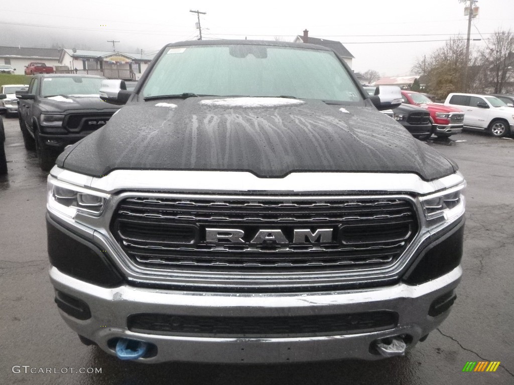 2019 1500 Limited Crew Cab 4x4 - Diamond Black Crystal Pearl / Black photo #9