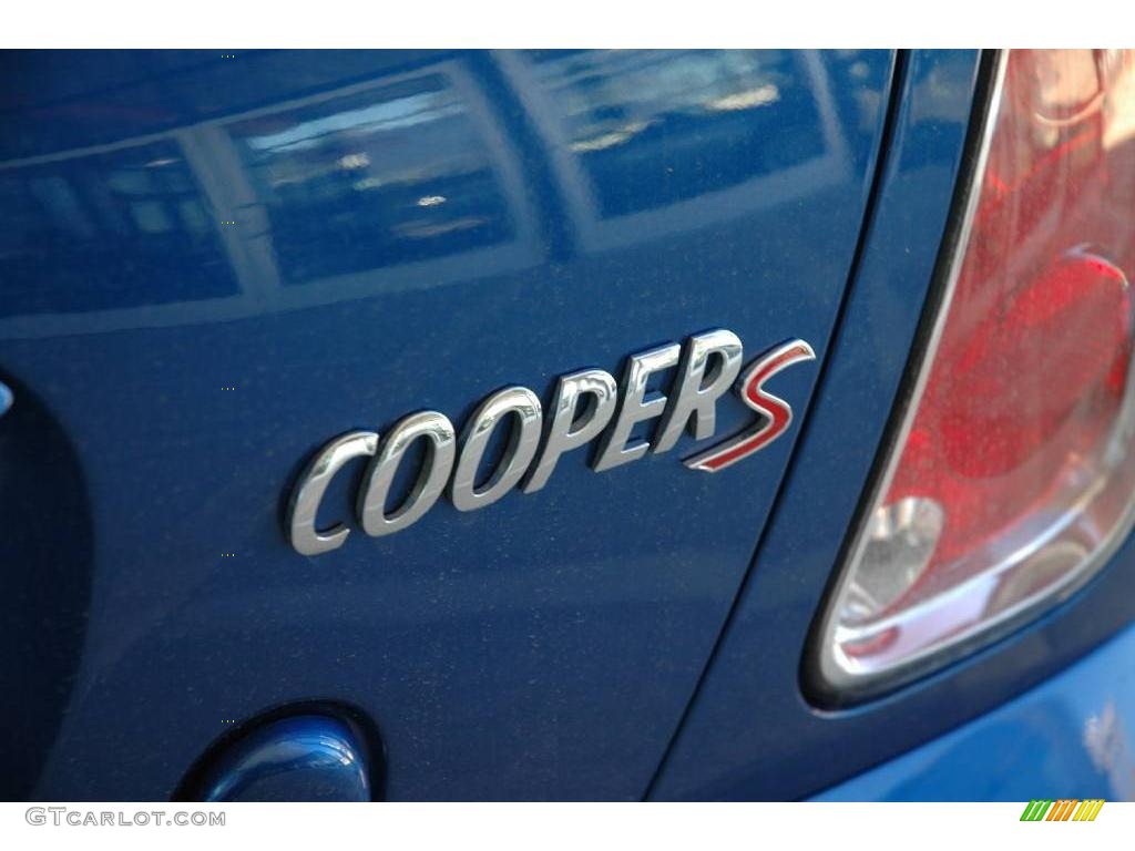 2006 Cooper S Convertible - Hyper Blue Metallic / Dark Blue Leather photo #22