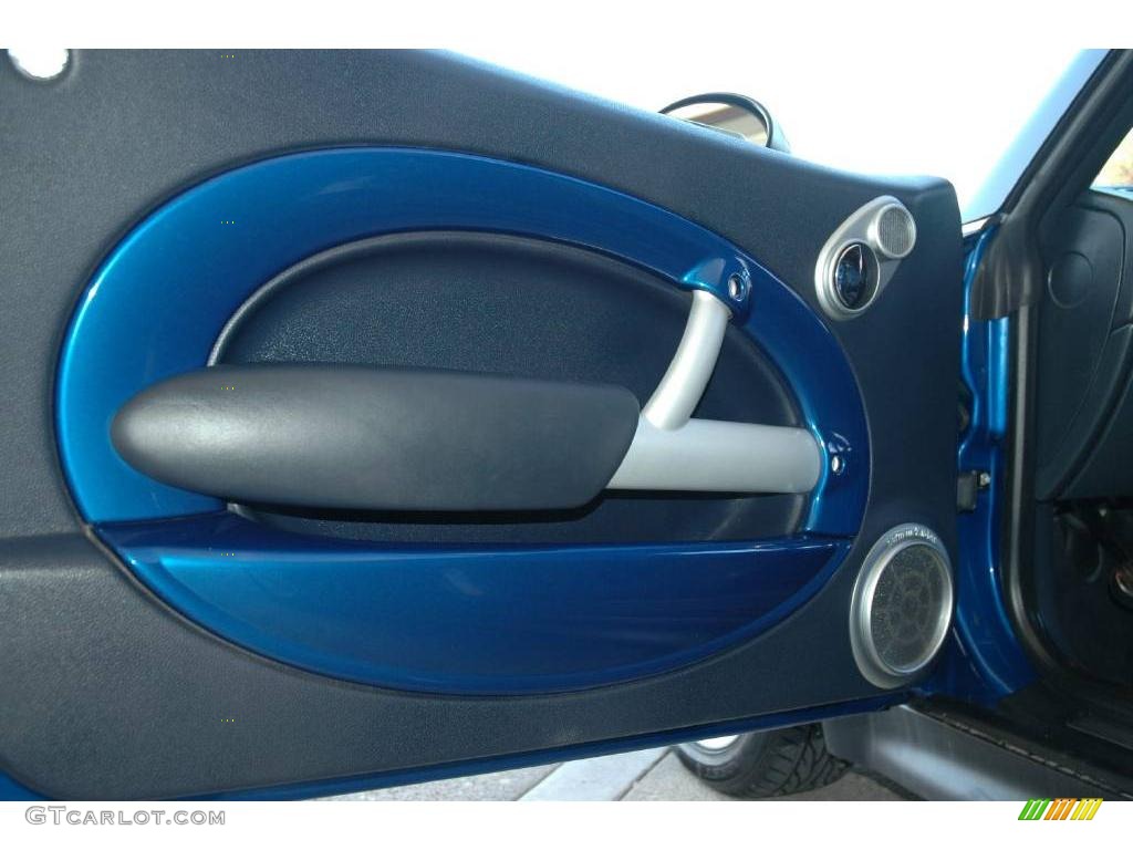 2006 Cooper S Convertible - Hyper Blue Metallic / Dark Blue Leather photo #23