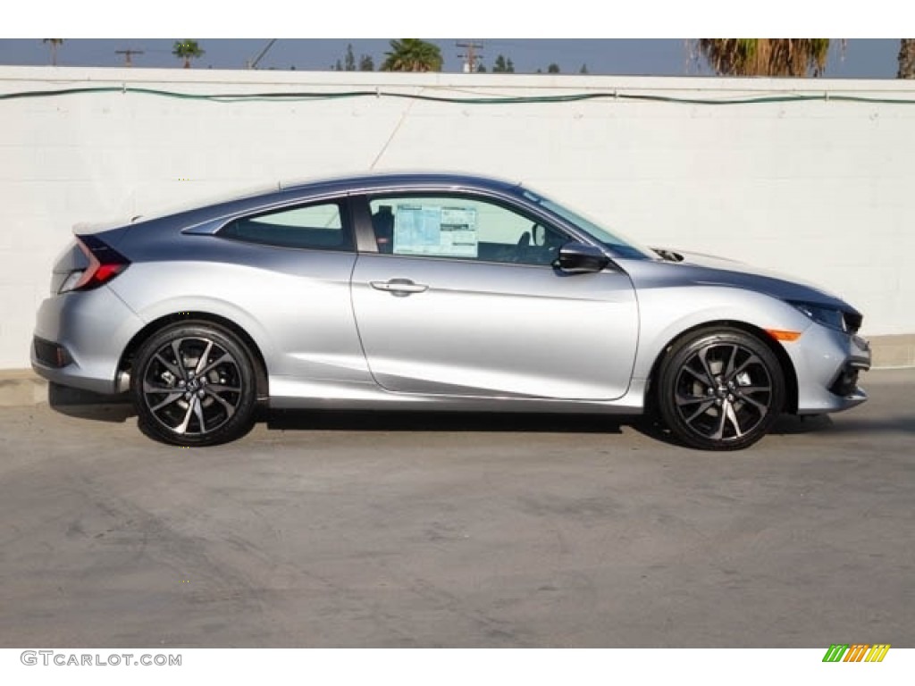 Lunar Silver Metallic 2019 Honda Civic Sport Coupe Exterior Photo #130688098