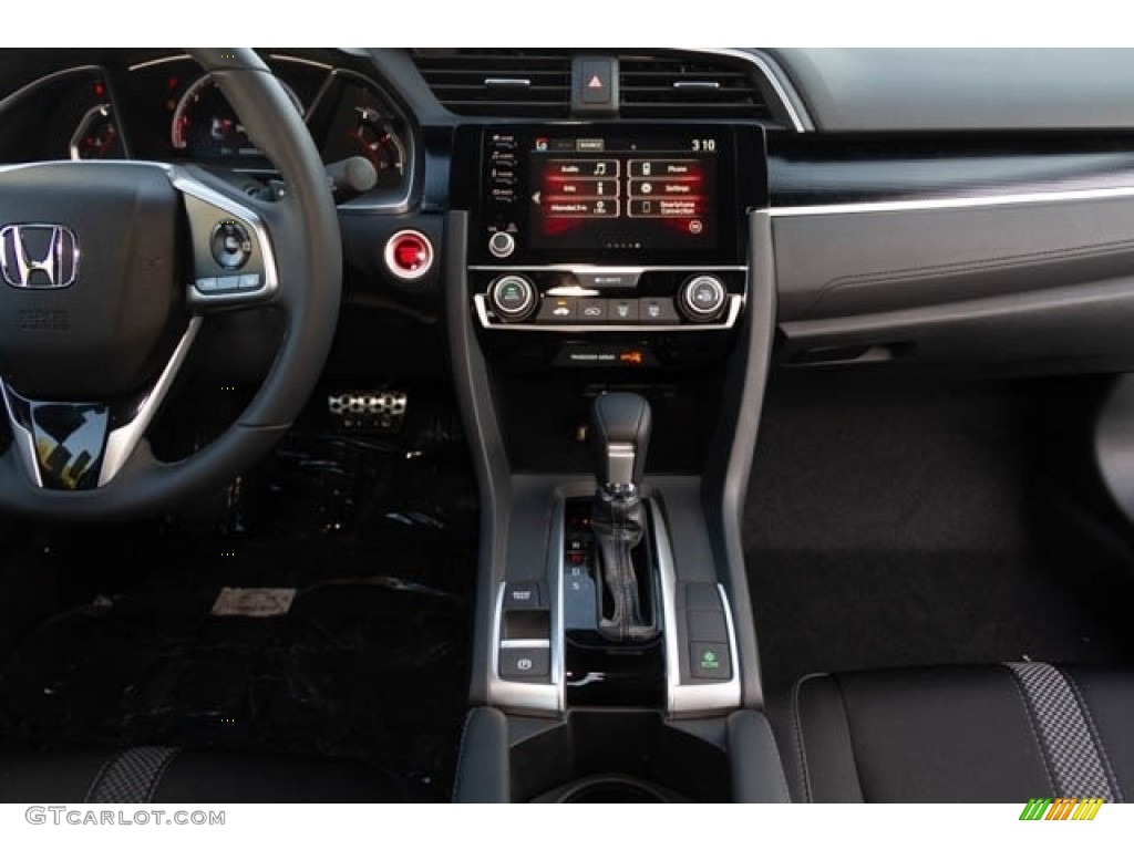 2019 Honda Civic Sport Coupe Black Dashboard Photo #130688341