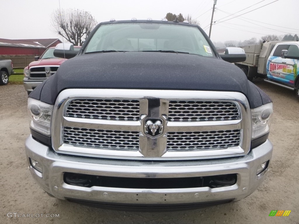 2018 2500 Laramie Crew Cab 4x4 - True Blue Pearl / Brown/Light Frost Beige photo #8