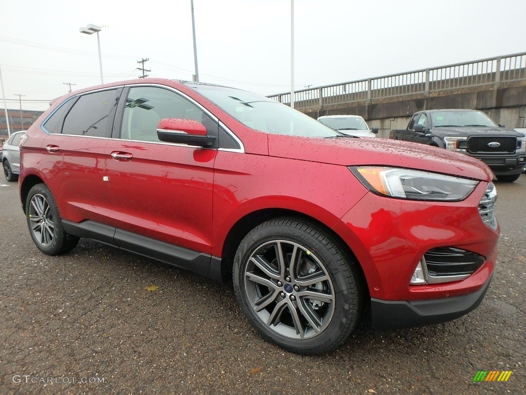 Ruby Red 2019 Ford Edge Titanium AWD Exterior Photo #130695457