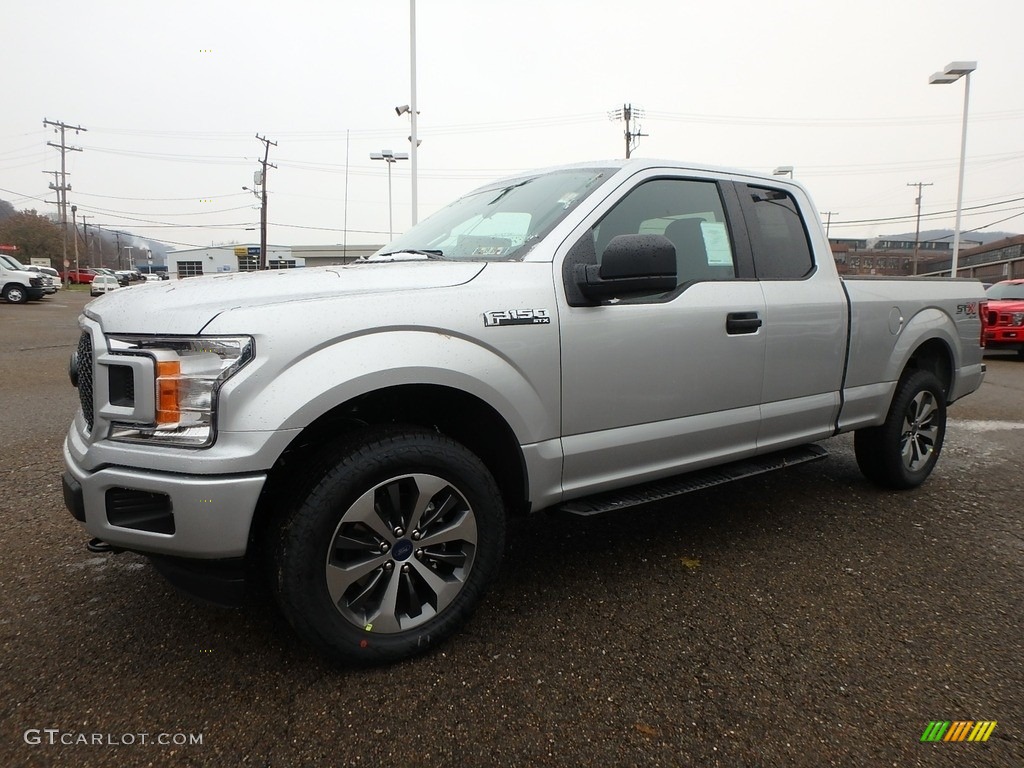 Ingot Silver 2019 Ford F150 STX SuperCab 4x4 Exterior Photo #130696501